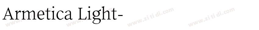 Armetica Light字体转换